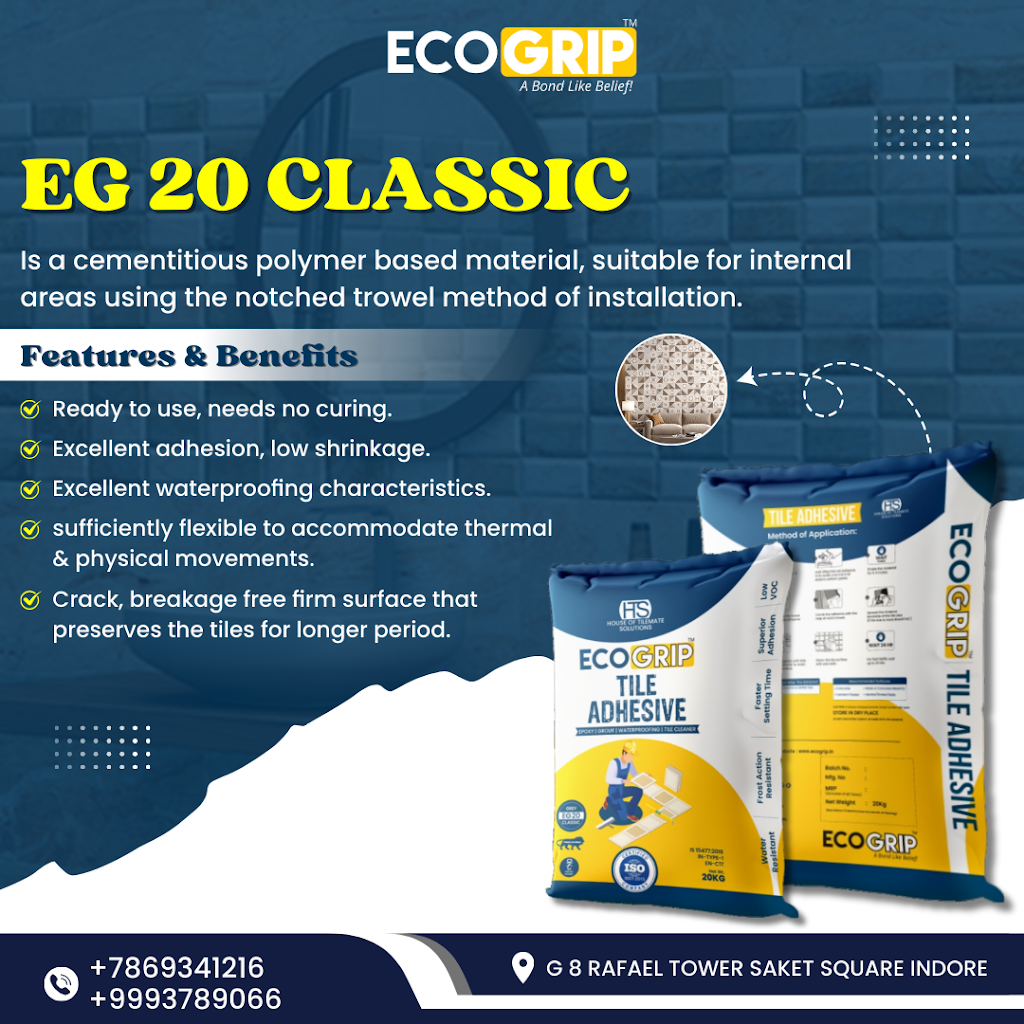 EcoGrip EG-20 Classic – Reliable Tile Adhesive for Everyday Excellence