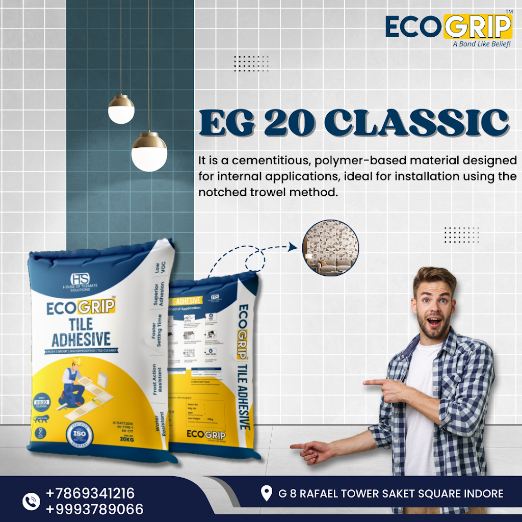 🧱 EcoGrip EG-20 Classic – Reliable Tile Adhesive for Everyday Excellence