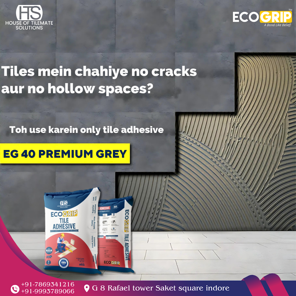 🧱 EcoGrip EG-40 Premium Grey – The Ultimate Tile Adhesive for Professional Tiling